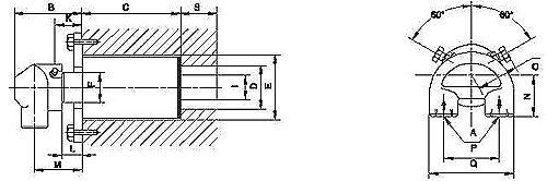 YHI系列連鑄用旋轉(zhuǎn)接頭尺寸結(jié)構(gòu)